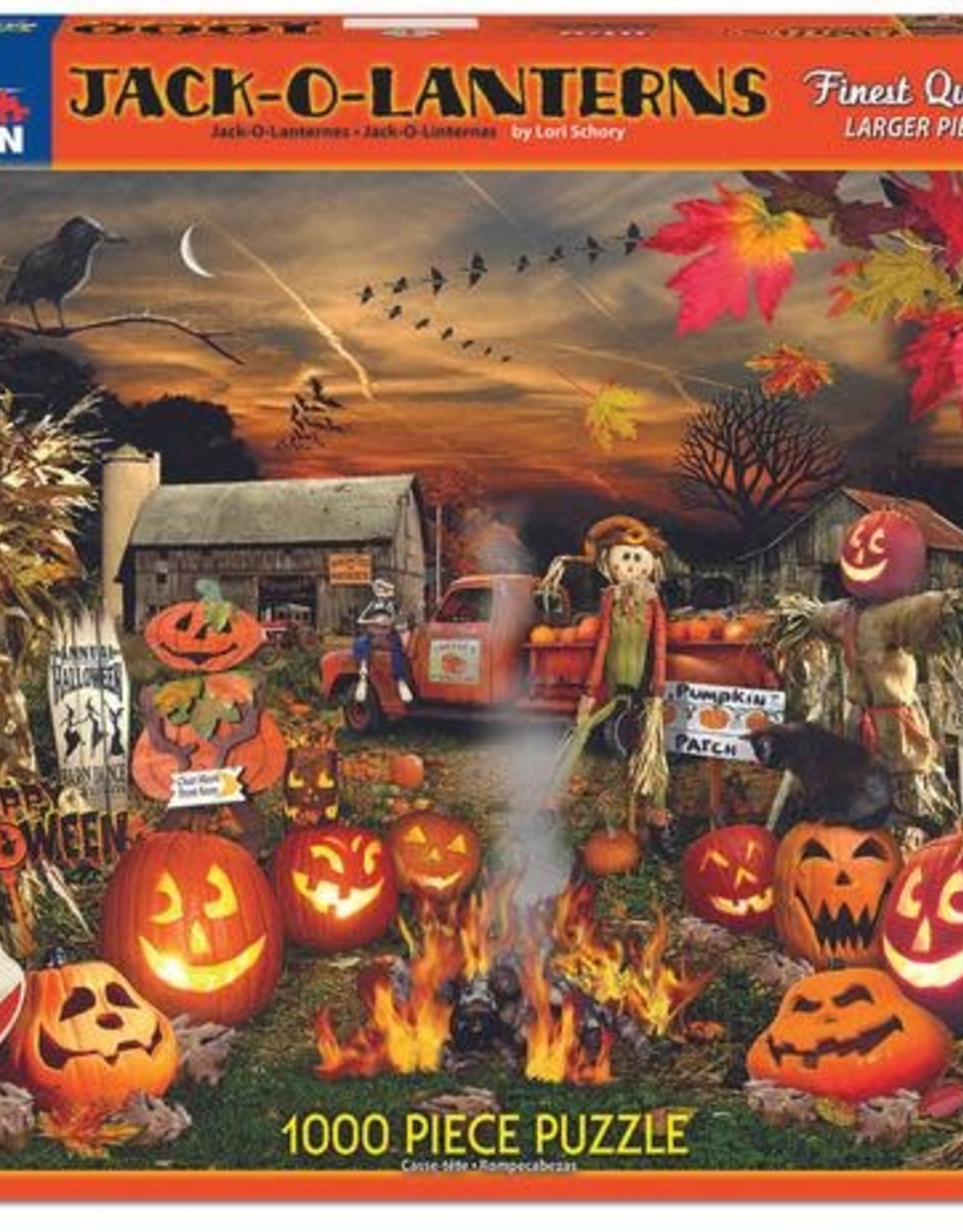 White Mountain Puzzles Jack O Lanterns 1000pc Puzzle