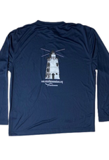 Vista Life Uniqueness is Power/Lighthouse Men's  Long Sleeve T-Shirt in Navy