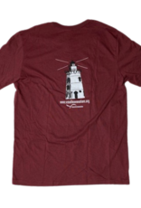 Vista Life Uniqueness Lighthouse Unisex Crew Neck SS t-shirt in Heather Cardinal