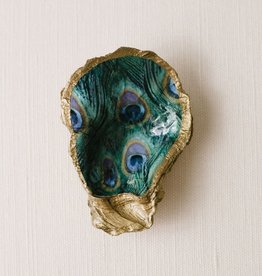 Grit + Grace Oyster Dish - Peacock Feather