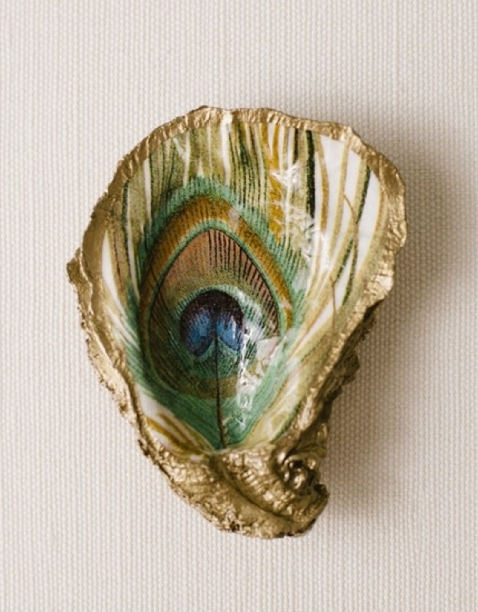 Grit + Grace Oyster Dish - Peacock Feather