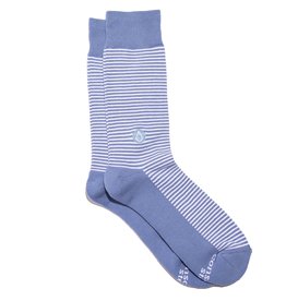 Conscious Step Socks that Give Water - Blue Stripes Medium