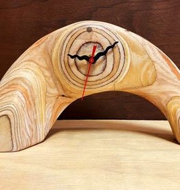 Plywood Sculpture Mantle Clock