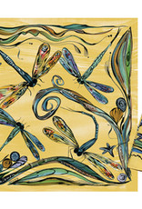 Clay Born Textiles Dragonfly Yellow Napkins