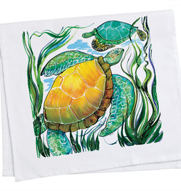 Clay Born Textiles Sea Turtles Tea Towel