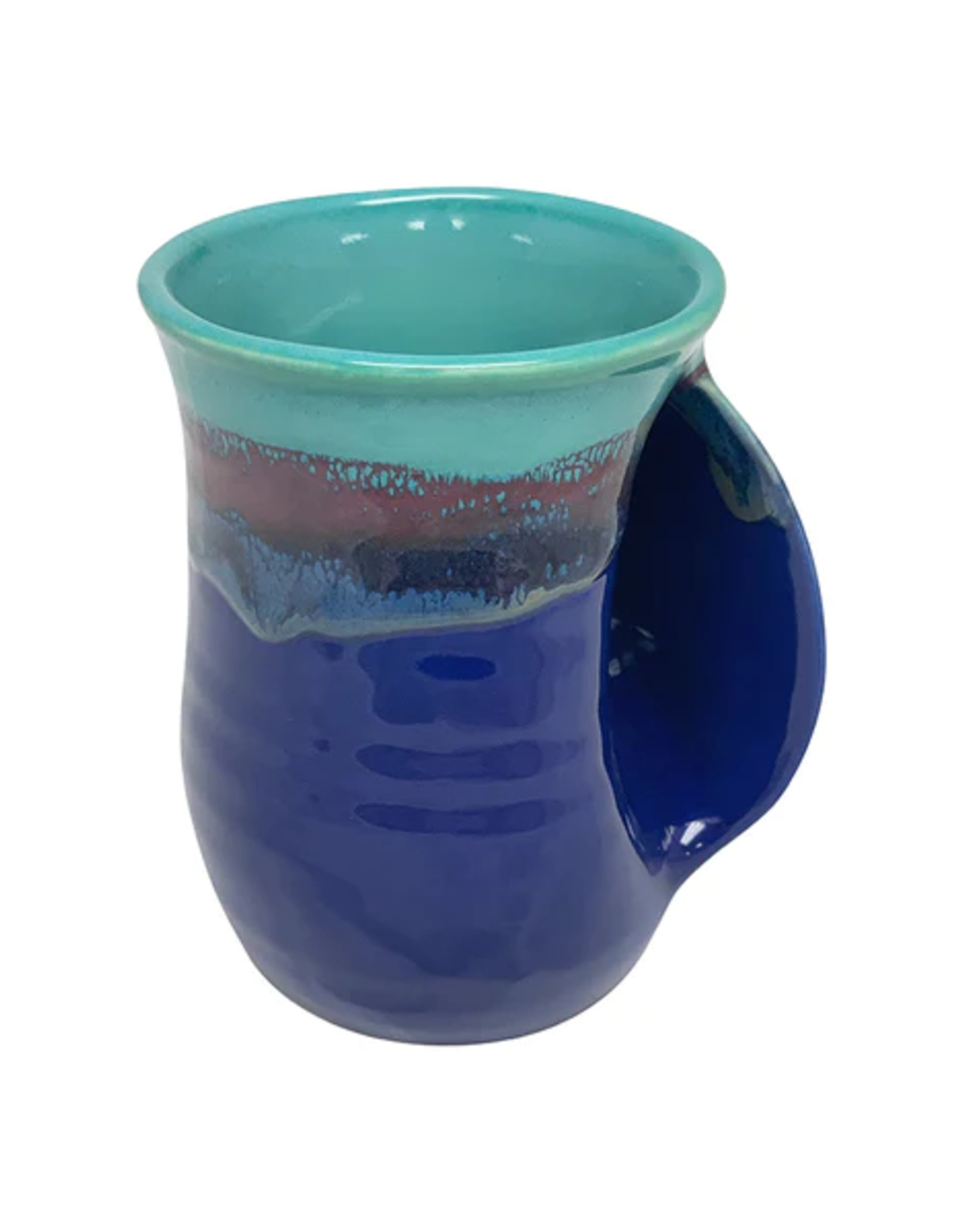 Clay in Motion Handwarmer Mug Right - Mystic Water