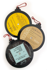 Vinylux Christmas Vinyl Record Ornament Set