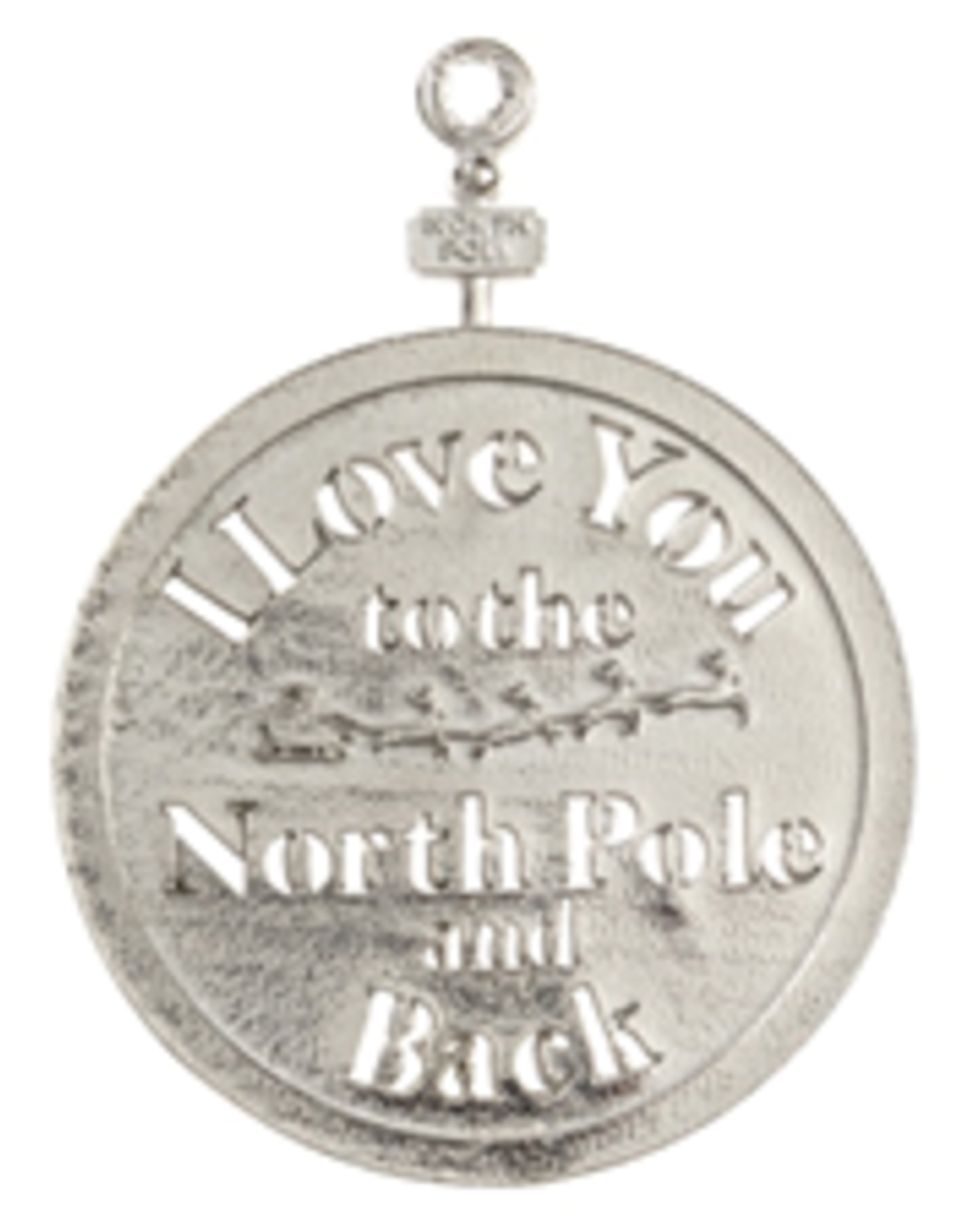 House of Morgan Pewter Love You Ornament