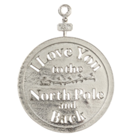 House of Morgan Pewter Love You Ornament