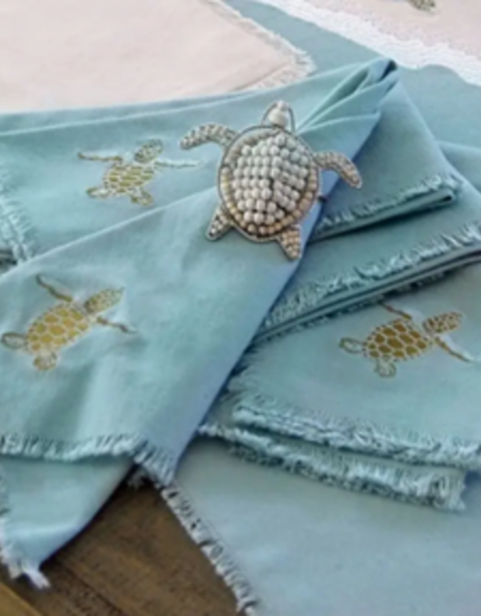 Rightside Design Baby Sea Turtle Napkin Set 4