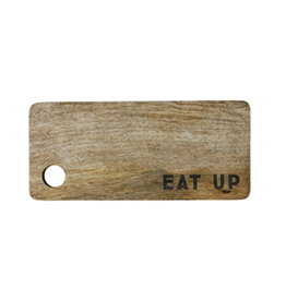 Creative Co-Op Mango Wood "Eat Up"