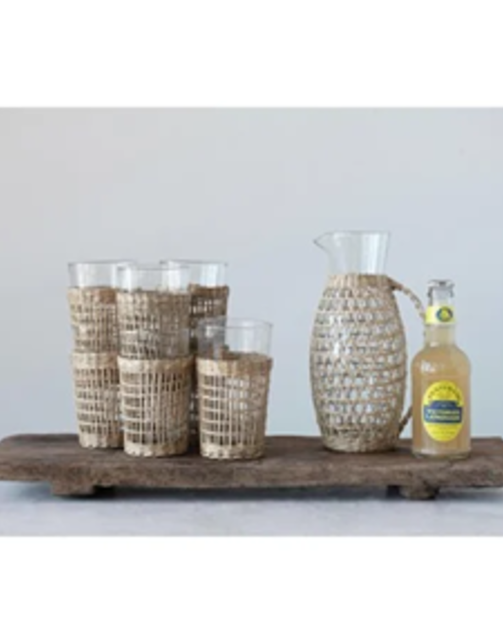 Creative Co-Op Pitcher With Seagrass