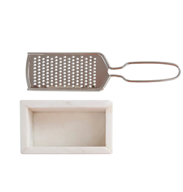 Creative Co-Op Marble & Stainless Grater