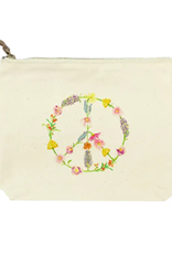French Graffiti Peace Sign Flowers