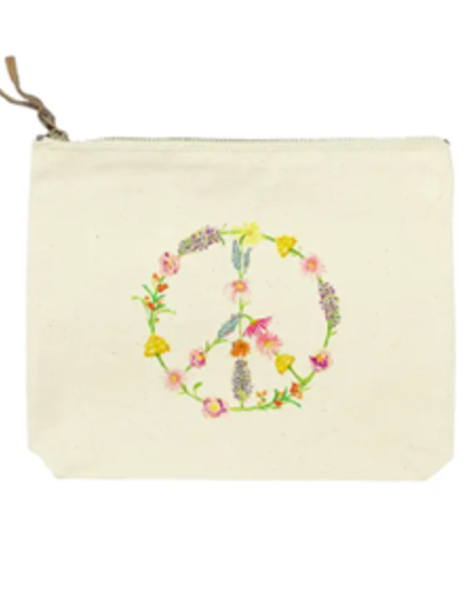 French Graffiti Peace Sign Flowers