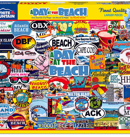 White Mountain Puzzles A Day At The Beach 1000 pc Puzzle