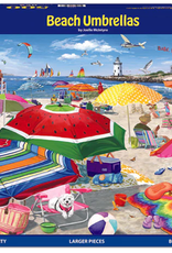 White Mountain Puzzles Beach Umbrellas  500 pc Puzzle