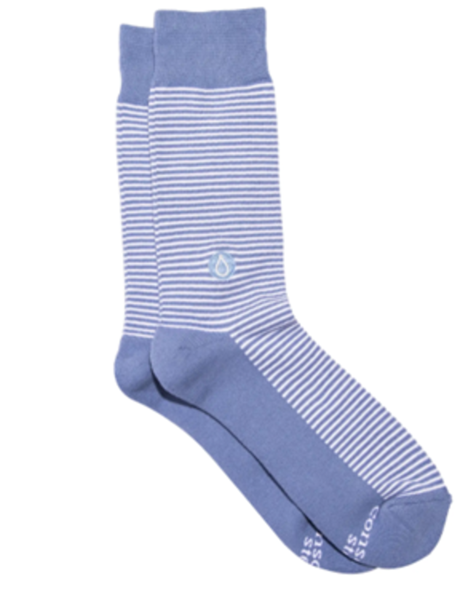 Conscious Step Socks that Give Water - Blue Stripes Small