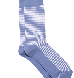 Conscious Step Socks that Give Water - Blue Stripes Small