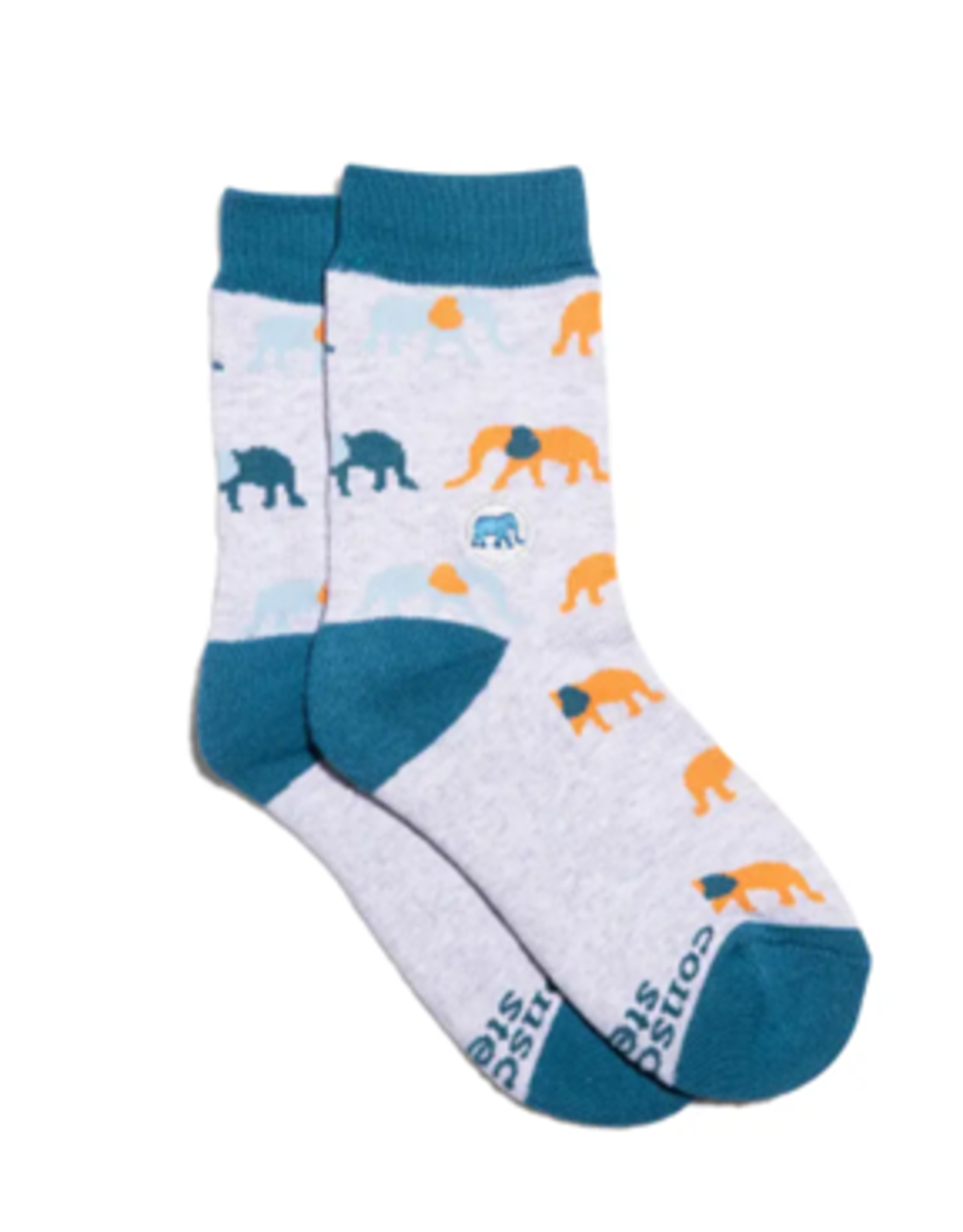 Conscious Step Kids Socks That Protect Elephants- Youth