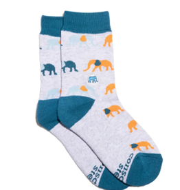 Conscious Step Kids Socks That Protect Elephants- Youth