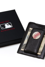 Tokens & Icons Game Used Money Clip Wallet- Mets
