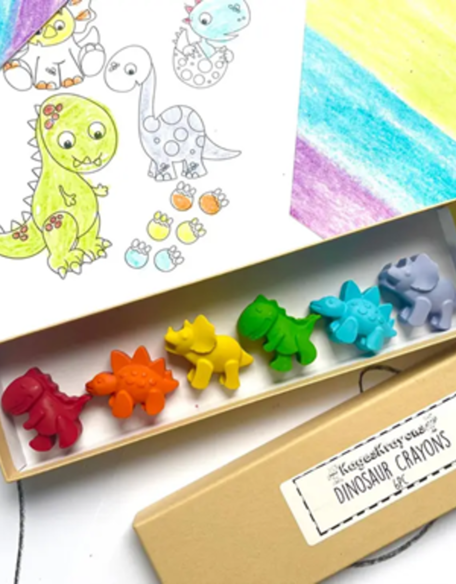 KagesKrayons Dinosaur Crayons Gift Box
