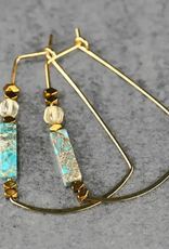 KBD Studio Trapezoid with Semi Precious Earrings