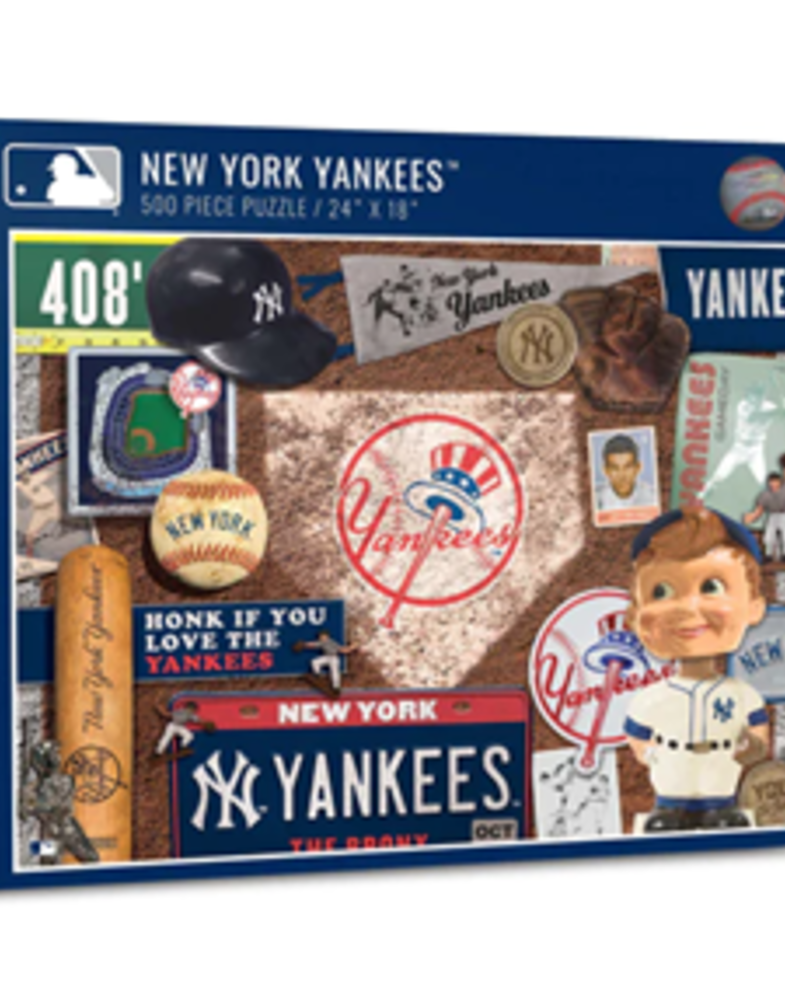 White Mountain Puzzles NY Yankees-Retro- 500 pc