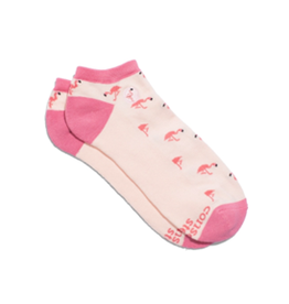 Conscious Step Ankle Socks That Protect Flamingos- S