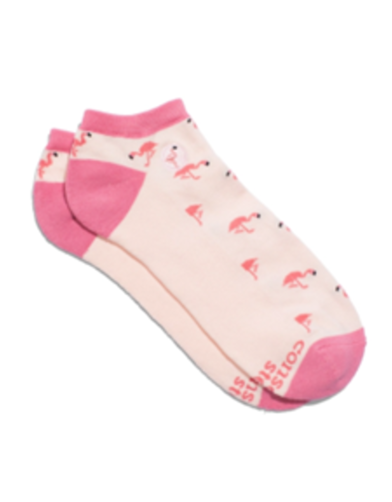 Conscious Step Ankle Socks That Protect Flamingos- M