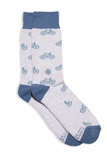 Conscious Step Socks Gray Bicycles- M