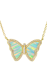 Kamaria Lt. Green Opal Butterfly  NL With Stripes