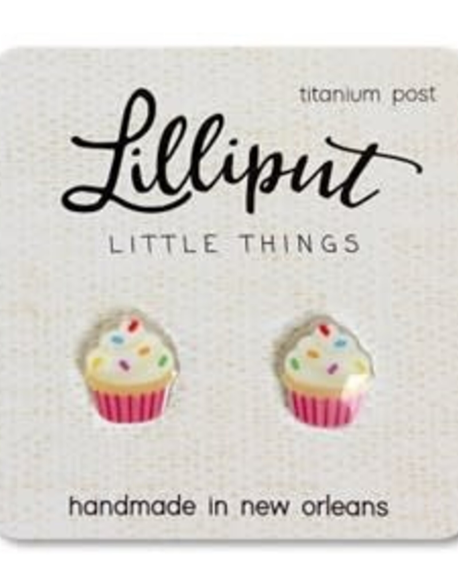 Lilliput Birthday Cupcake Earrings
