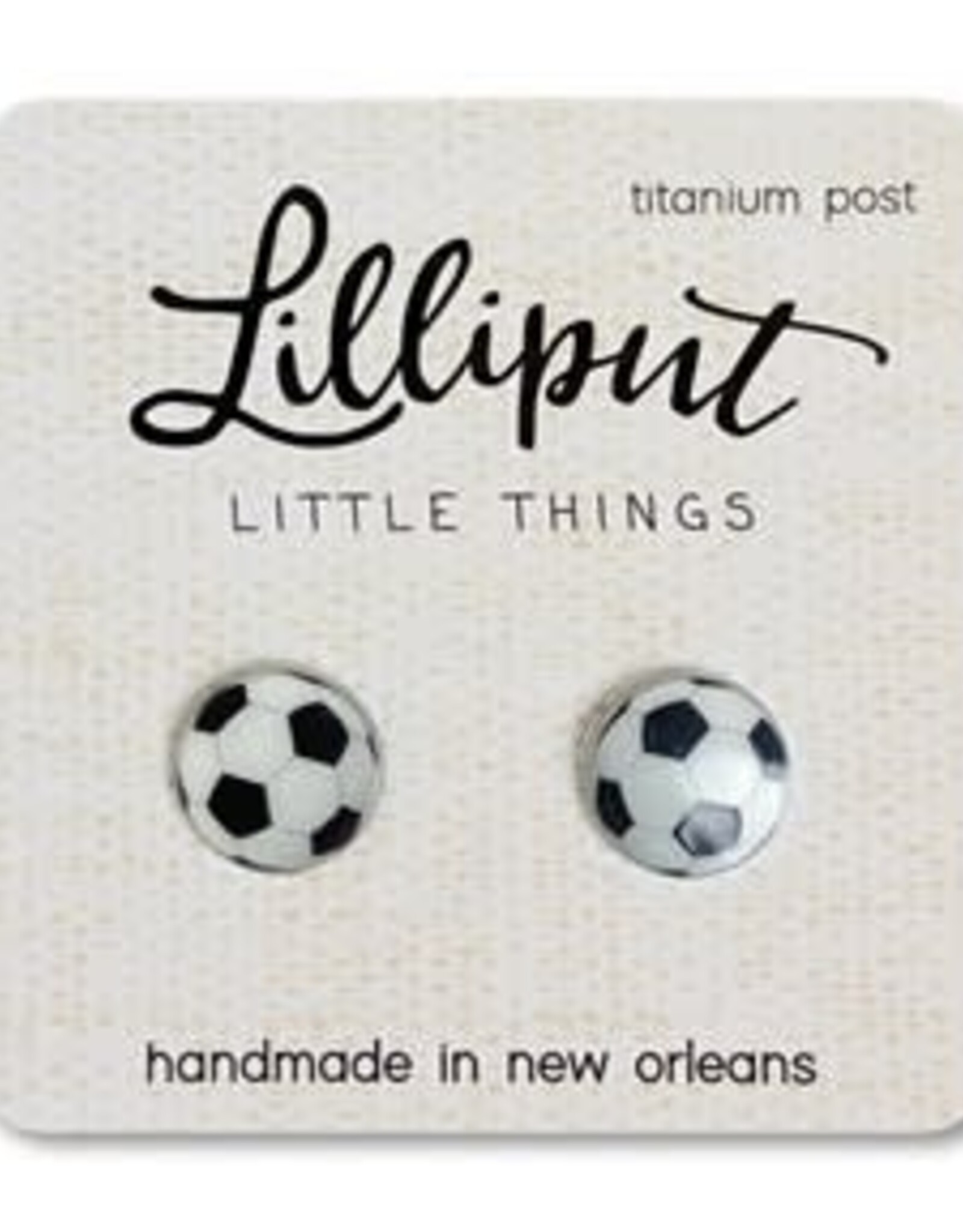 Lilliput Soccer Earrings