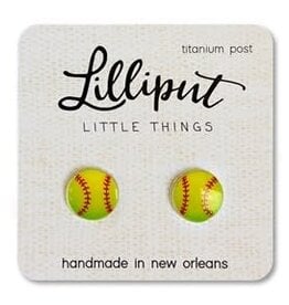 Lilliput Softball Earrings