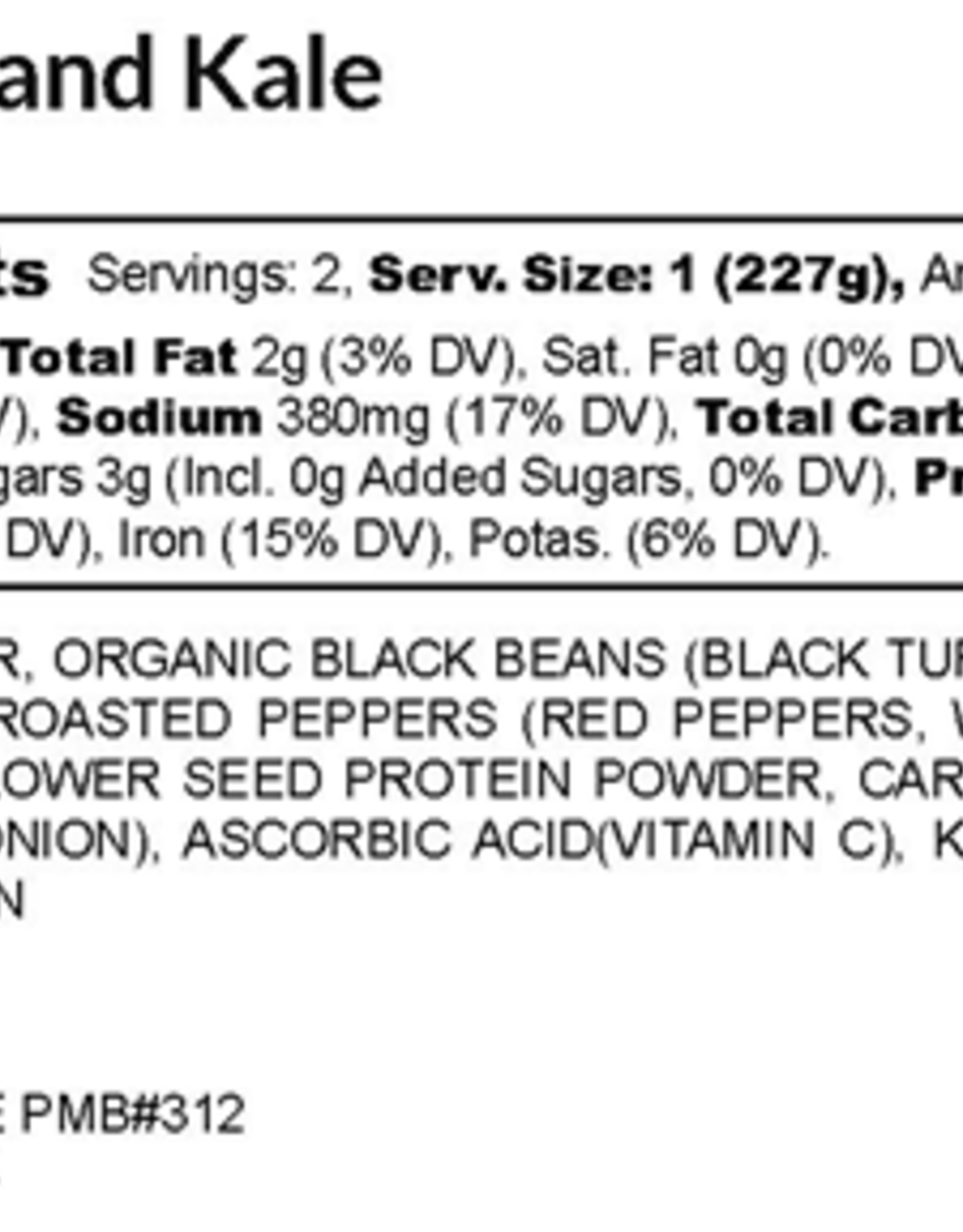 18 Chestnuts Black Bean & Kale Soup