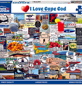 White Mountain Puzzles I Love Cape Cod- 1000 pc