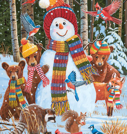 White Mountain Puzzles Visiting the Snowman 500 Piece Puzzle