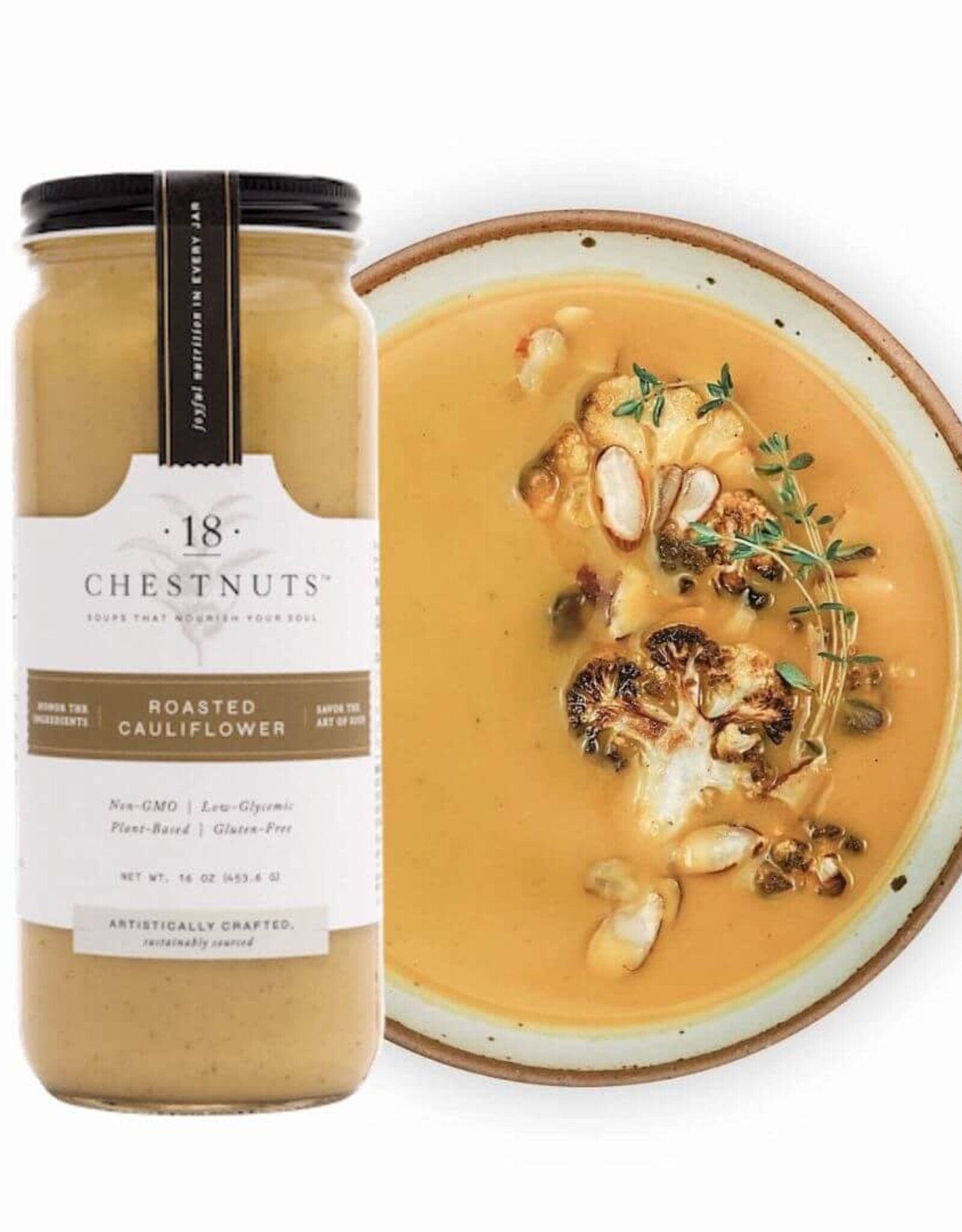 18 Chestnuts Roasted Cauliflower Soup- 16 oz