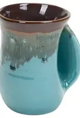 Clay in Motion Handwarmer Mug Right - Ocean Tide