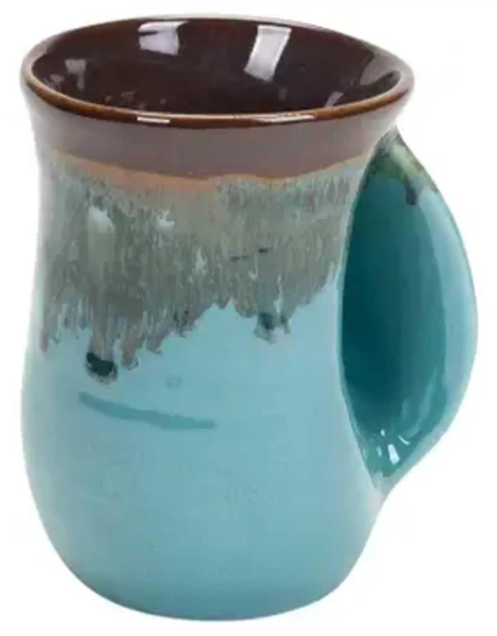 Clay in Motion Handwarmer Mug Right - Ocean Tide