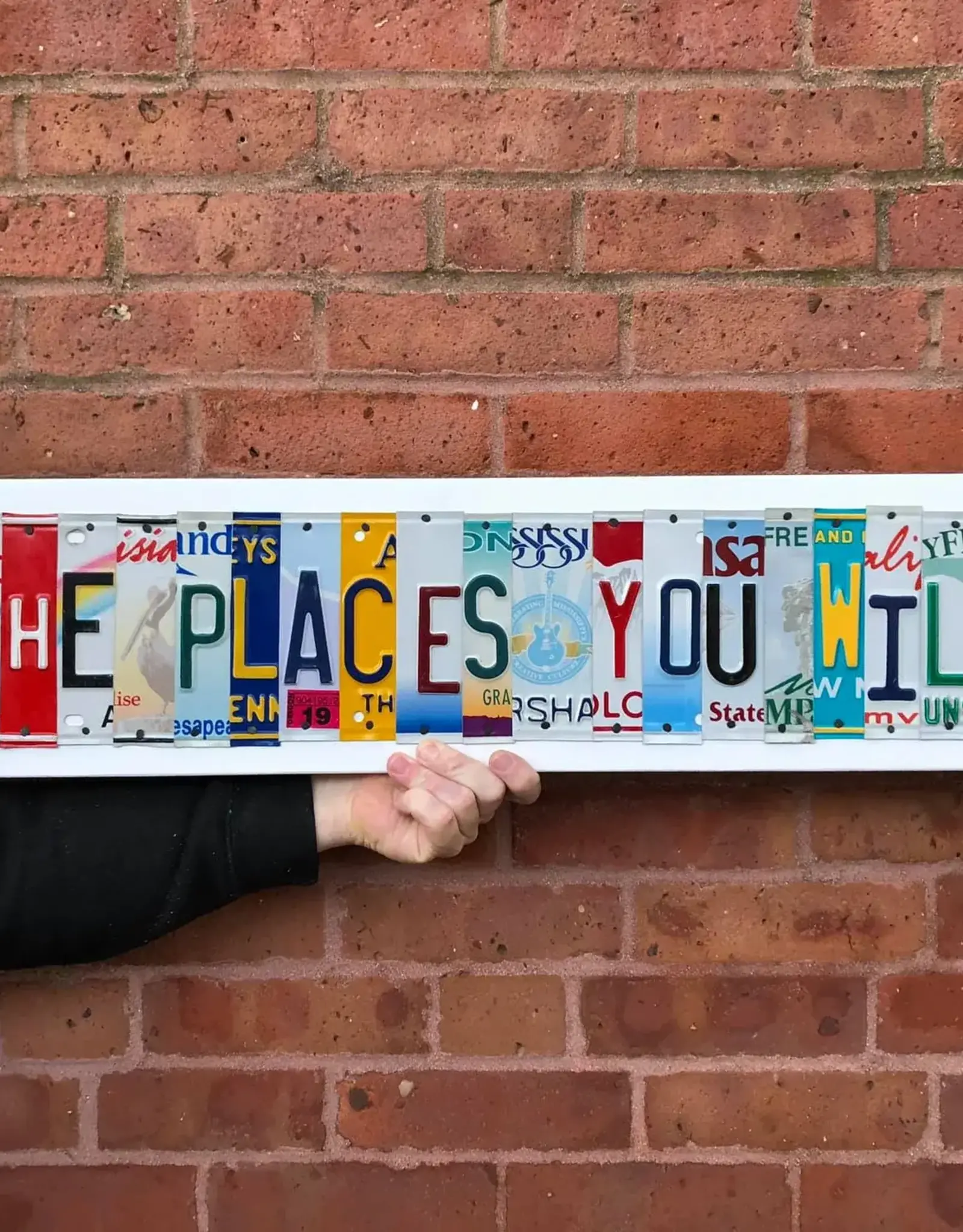 Unique Pl8Z Oh The Places You Will Go- White