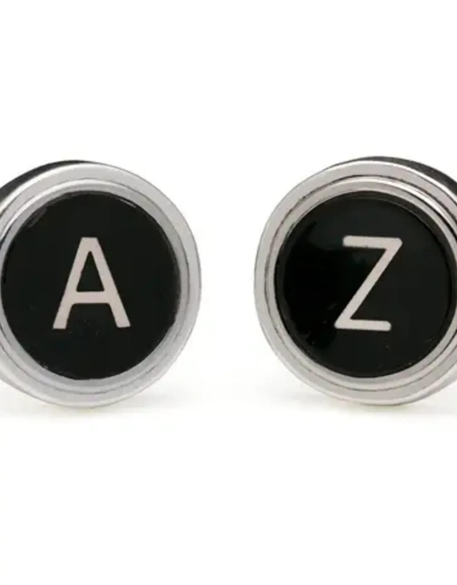 Tokens & Icons Vintage Typewriter Cuff Links- A-Z