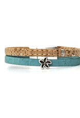 Elisabetta Studio Classic Cork Bracelet- Sm Starfish