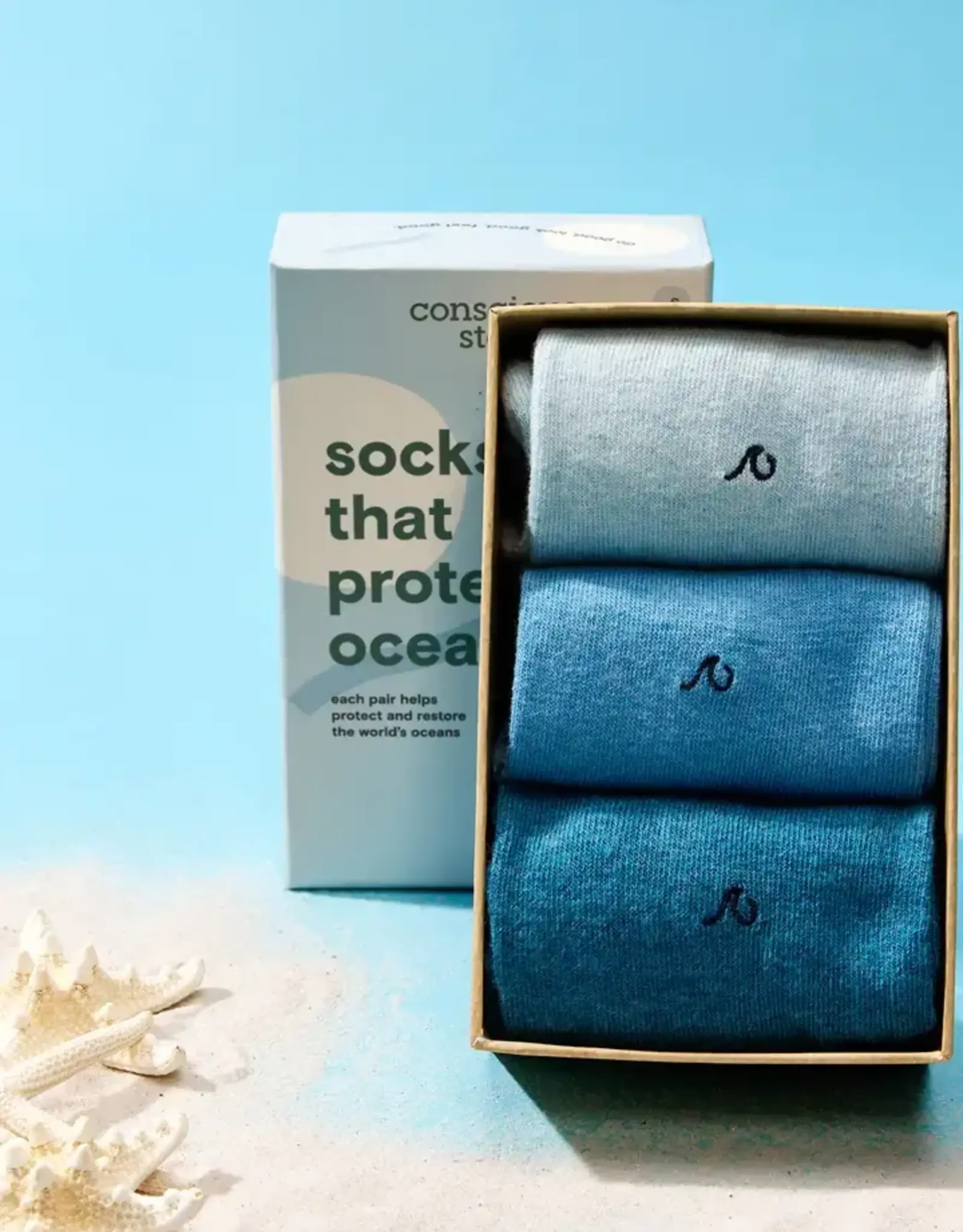 Conscious Step Boxed Set - Socks That Protect  Oceans- Medium