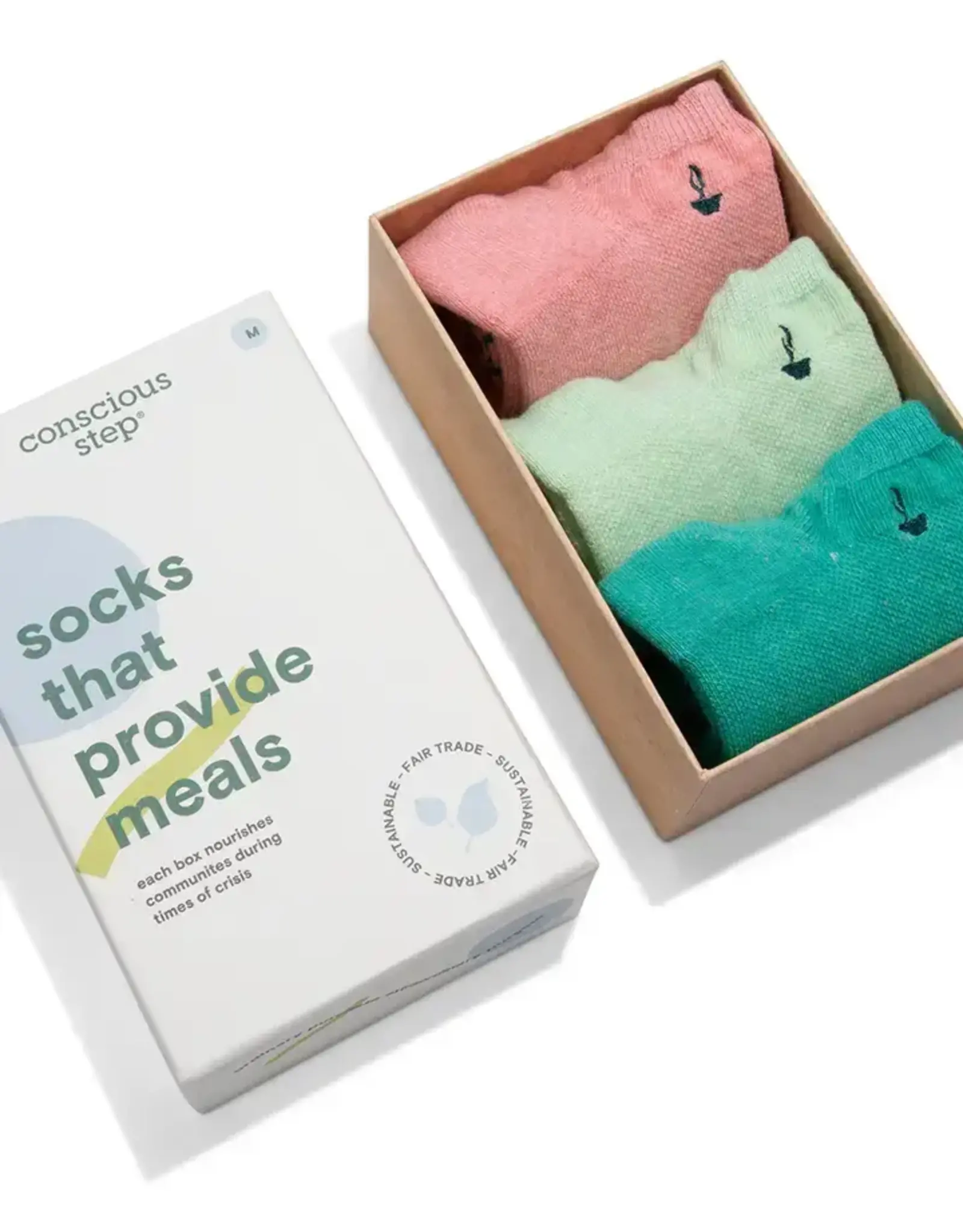 Conscious Step Boxed Set - Ankle Socks That Provide Meals- Small