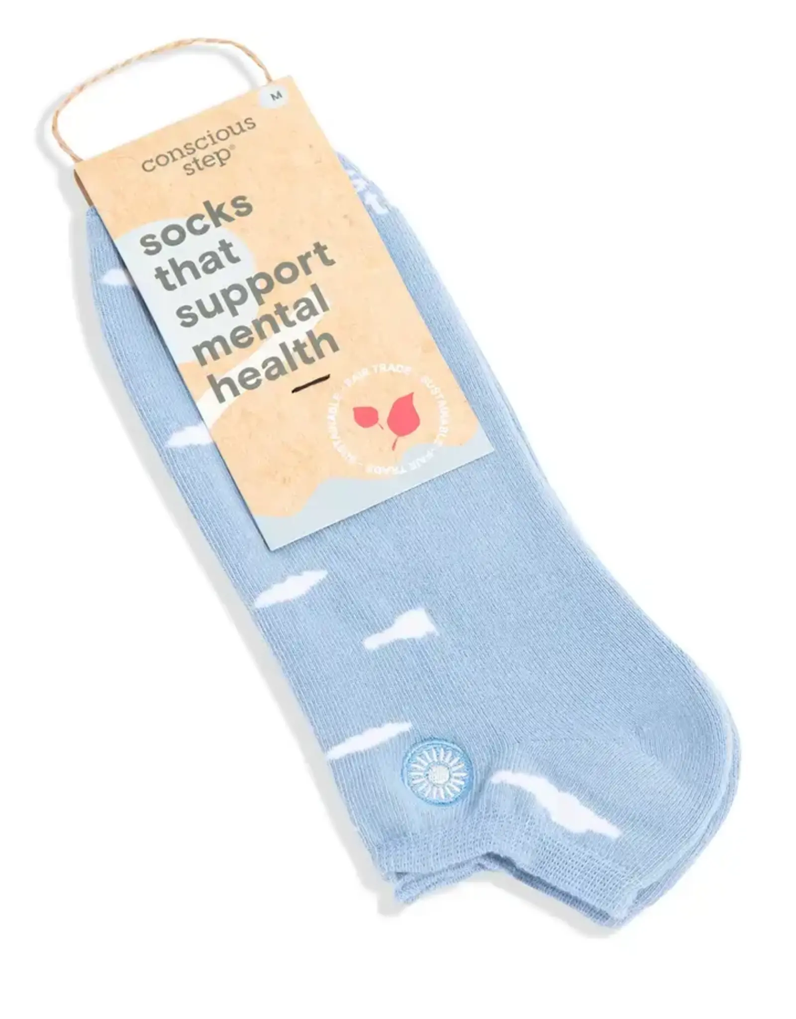 Conscious Step Ankle Socks That Support Mental Health- Medium