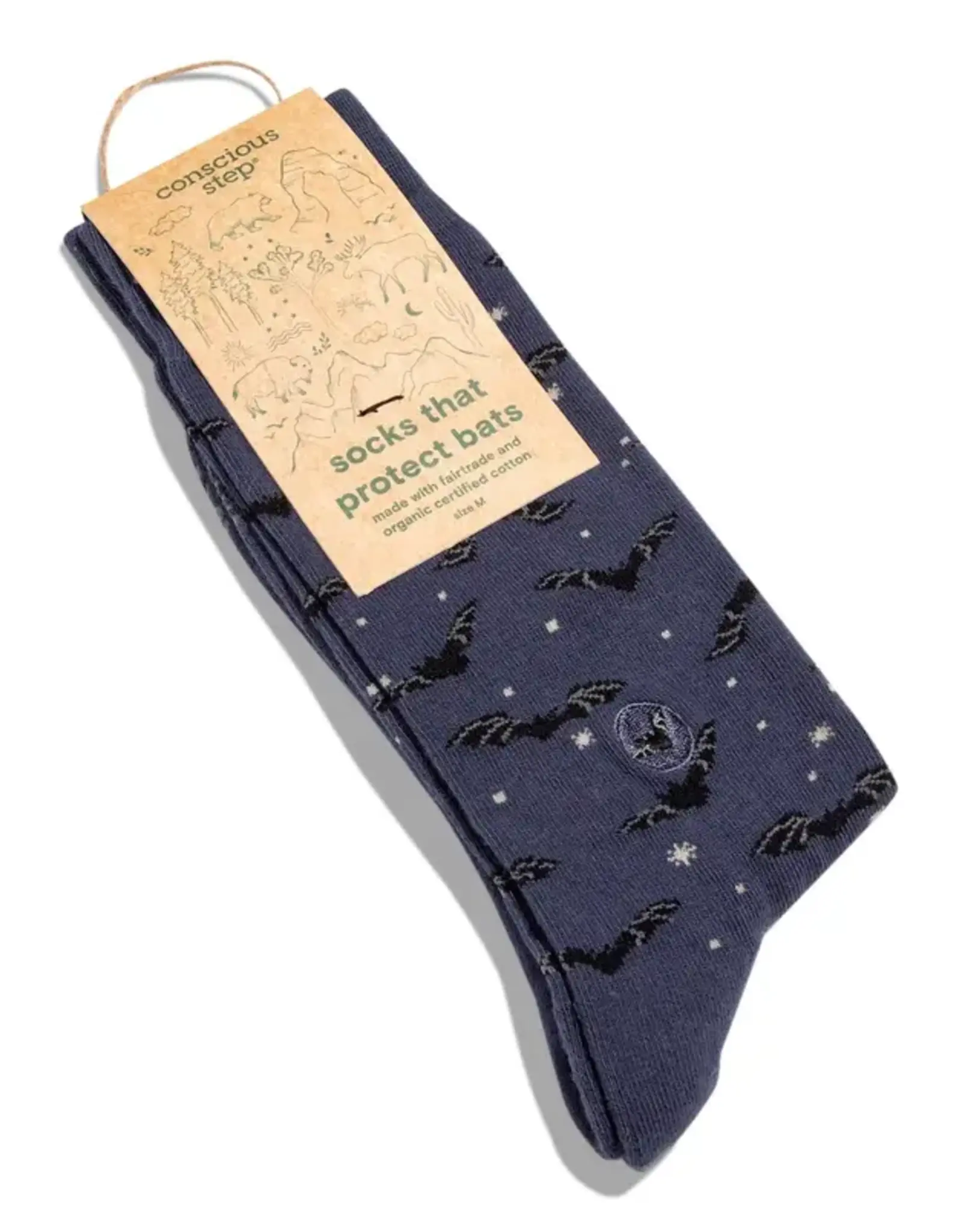 Conscious Step Socks That Protect Bats- Medium