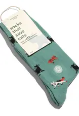 Conscious Step Socks That Save Cats Teal- Medium
